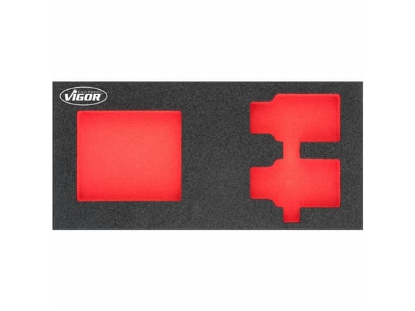 Vigor V4908-L, Set med avdelare, Svart, Röd, Skum, Vigor V4908, 188 mm, 393 mm