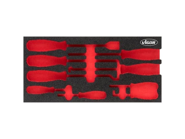 Vigor V5070-L, Jakajasarja, Musta, Punainen, Vaahto, 393 mm, 188 mm, 35 mm