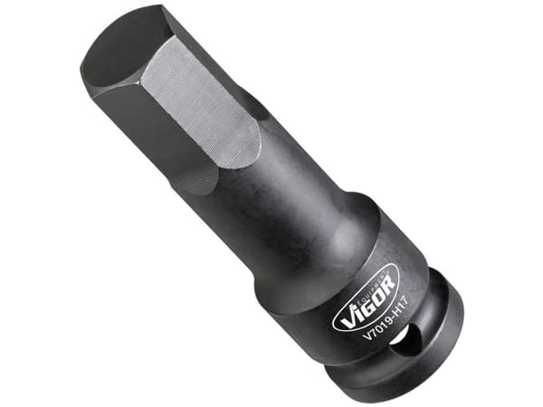 Vigor V7019-H17, Slaghylsa, Svart, 1 huvuden, 1/2", Metrisk, 17 mm