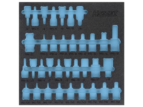 Hazet 163-407L 163-407L Skumplastindlæg (L x B) 344 mm x 342 mm