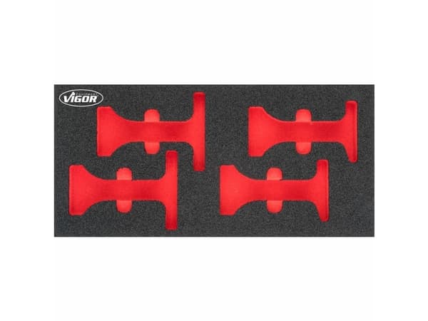 Vigor V4915-L, Set med avdelare, Svart, Röd, Vigor V4915, 188 mm, 393 mm, 35 mm