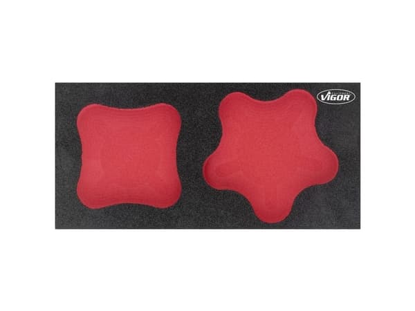 Vigor V5062-L, Set med avdelare, Röd, Skum, Vigor V5062, 188 mm, 393 mm
