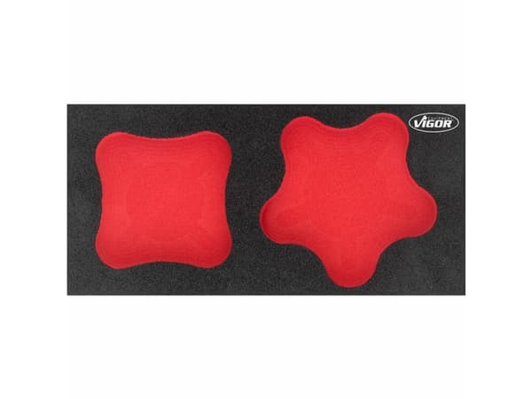 Vigor V5062-L, Skillesett, Rød, Skum, Vigor V5062, 188 mm, 393 mm