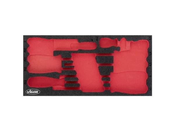 Vigor V4989-L, Jakajasarja, Musta, Punainen, Vaahto, Vigor V4989, 188 mm, 393 mm