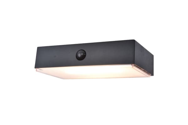 LUTEC FADI, Overflatebehandlet, Rektangel, 6500 K, IP54, Sort Sort