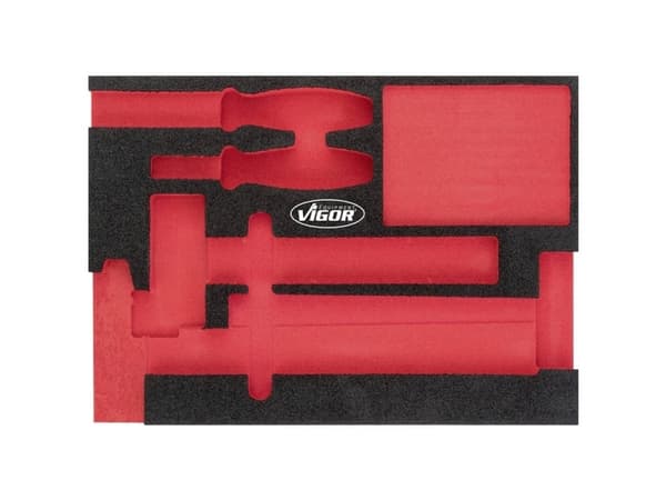 Vigor V5085-L, Jakajasarja, Musta, Punainen, Vaahto, 393 mm, 282 mm, 35 mm