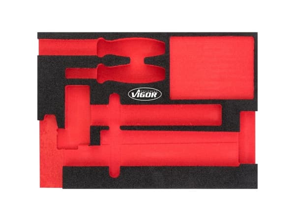 Vigor V5085-L, Jakajasarja, Musta, Punainen, Vaahto, 393 mm, 282 mm, 35 mm