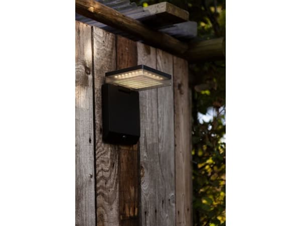 LUTEC 6943101012, Väggbelysning för utomhusbruk, Svart, Gjuten aluminium, IP44, Trädgård, III