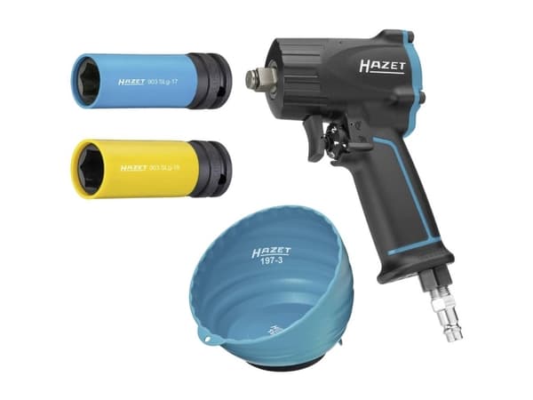 Hazet 9012M/4 9012M/4 Slagskruer med trykluft Drejningsmoment (max.): 678 Nm