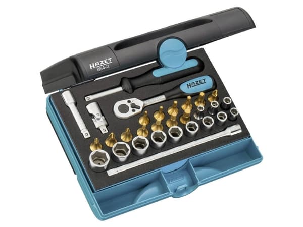 HAZET 854-2, Svart, 98 mm, 52 mm, 180 mm, 790 g, 38 verktøy