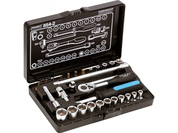 HAZET 854-2, Svart, 98 mm, 52 mm, 180 mm, 790 g, 38 verktøy