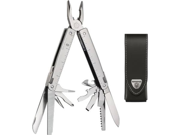 Victorinox 3.0323.L, Terästä, Nahka, Harmaa, 35 mm, 115 mm, 21 mm