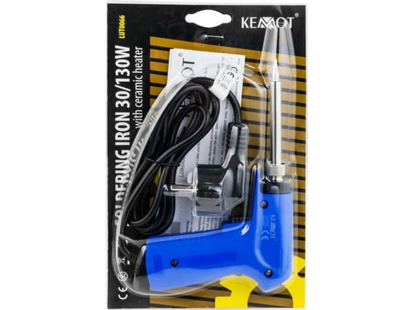 Kemot Loddebolt 30/130W pistol - keramisk varmeapparat