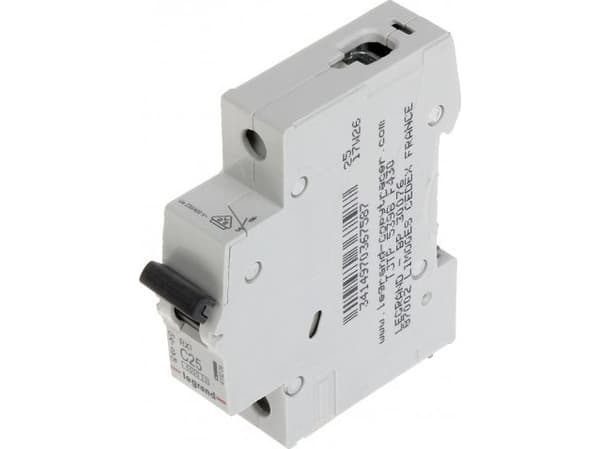 Legrand effektbryter Le-419204 Enkelfase 25a Type C Legrand