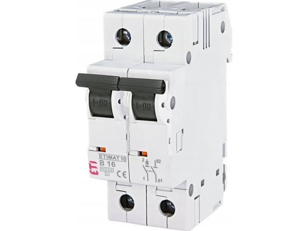 Etipo Miniature circuit breaker ETI-Polam Asti-Etimat 10 002122716 1P + N B 16A 10kA AC