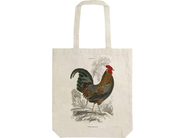 Skona Ting Cotton bag STBAG39 Rooster Shopper skulderveske