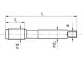 Miniatyrbilde 3 av 3: Fanar GJENGE M14x1 DIN-374C (6H) HSSE 800