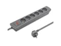 Pikkukuva 3 / 5: Qoltec 50277, 1,8 m, 6 AC-pistorasia(a), Sisätila, Type F (CEE 7/4), Harmaa, EU Directive 2002/96 / EC