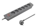 Pikkukuva 1 / 5: Qoltec 50277, 1,8 m, 6 AC-pistorasia(a), Sisätila, Type F (CEE 7/4), Harmaa, EU Directive 2002/96 / EC