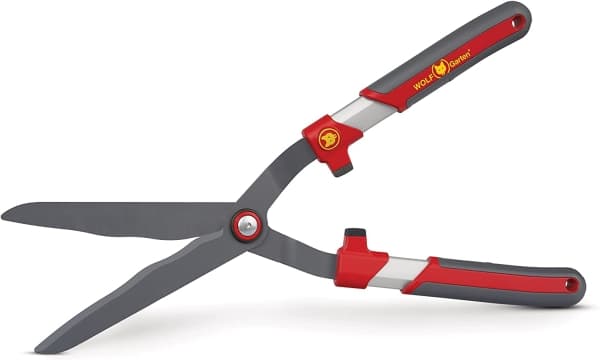 WOLF-Garten hedge trimmer HS-WP, with serrated edge (red/grey, aluminum handles)