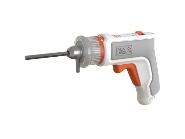 Black & Decker BCRTA01, Elektrisk skrutrekker, Pistolhåndtak, 1/4", Grå, Oransje, Hvit, 180 RPM, 5,5 Nm
