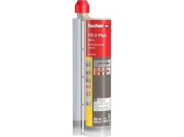 Fischer FIS V Plus 360 S, Tahna (valmis käytettäväksi), 0,36 kg, Tiili, Betoni, Pullo