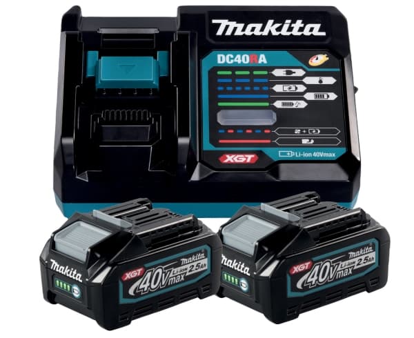 Makita DC40RA - Power Source Kit - batteriladdare + batteri 2 x - Li-Ion - 2.5 Ah