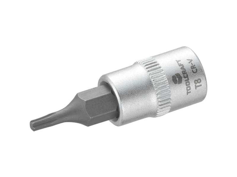 TOOLCRAFT T8 816078 T-profil Toppnyckeluttag T 8 1/4 (6,3 mm)