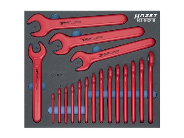 Hazet 163-542/18 163-542/18 Svensknøgle-sæt Nøglebredde (metrisk) (kun til del) 7 - 32 mm