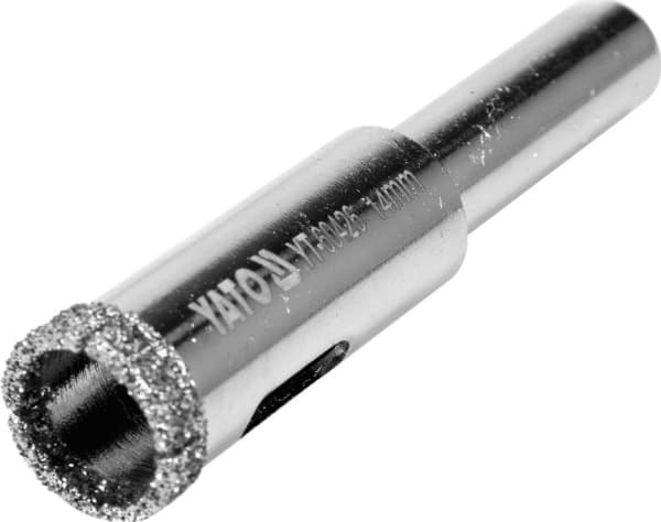 Yato YT-60426, Borr, Diamantoborrskär, 1,4 cm, Sten, Keramiska, Kolstål, Cylindriskt skaft
