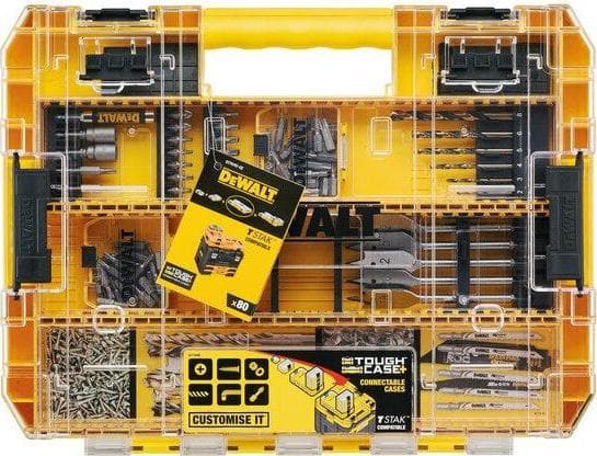 DEWALT porakone ja poranterät 80cz.