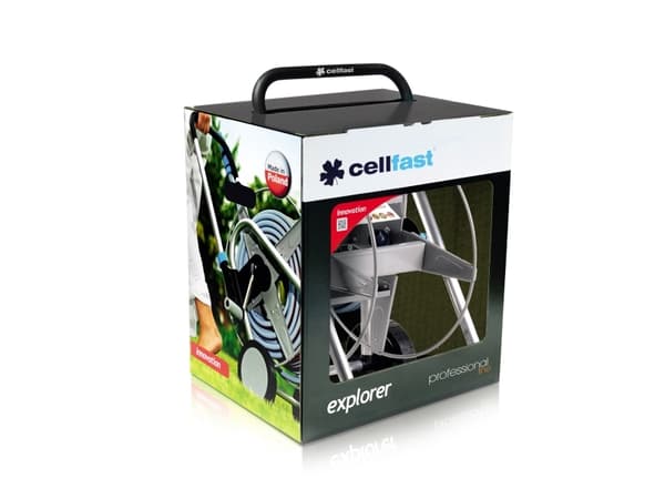 CELLFAST WÓZEK METALOWY EXPLORER + WĄŻ 25 mb 1/2"