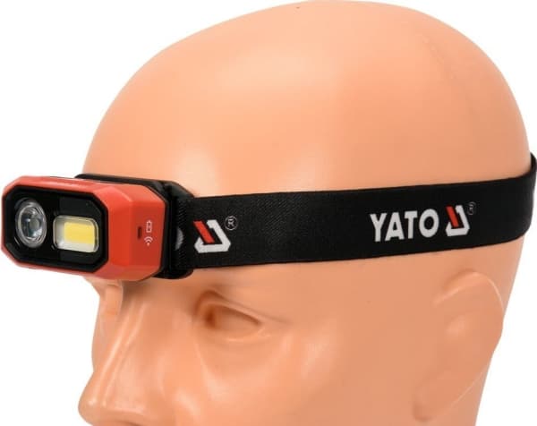 YATO AJOVALAISIN 480LM AKKU, LIIKETUNNISTIN