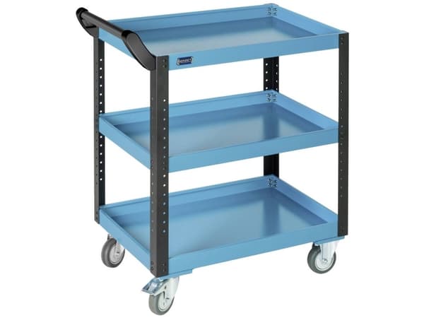 HAZET Assistent, 3 galler, Stål, Stål, Svart, Blå, 50 kg, 4 hjul
