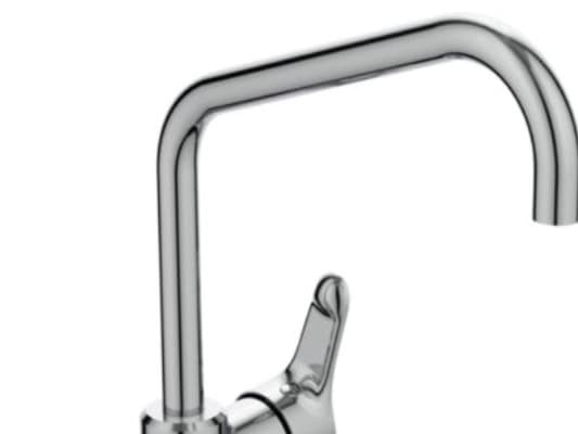 Ideal Standard Alpha etgrebs køkkenarmatur med svingbar J-tud - krom