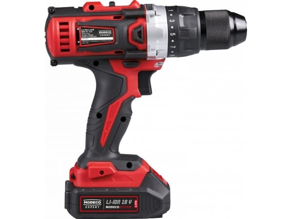 Modeco drill and screwdriver 18V DRILL-DRIVER; 40NM; 2 2.0AH BATTERIES; SUITCASE; MODECO SYSTEM 18V - 1 pcs