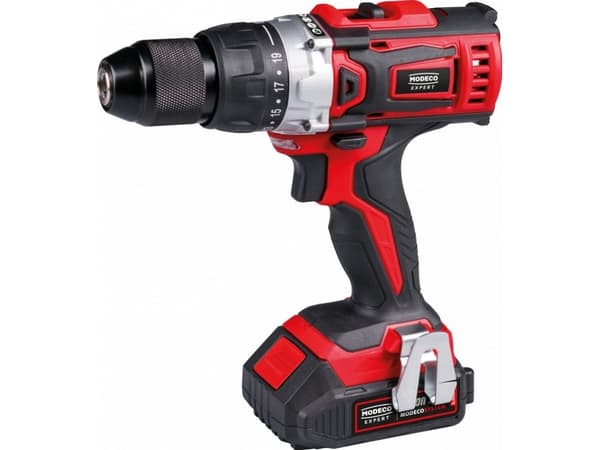 Modeco drill and screwdriver 18V DRILL-DRIVER; 40NM; 2 2.0AH BATTERIES; SUITCASE; MODECO SYSTEM 18V - 1 pcs