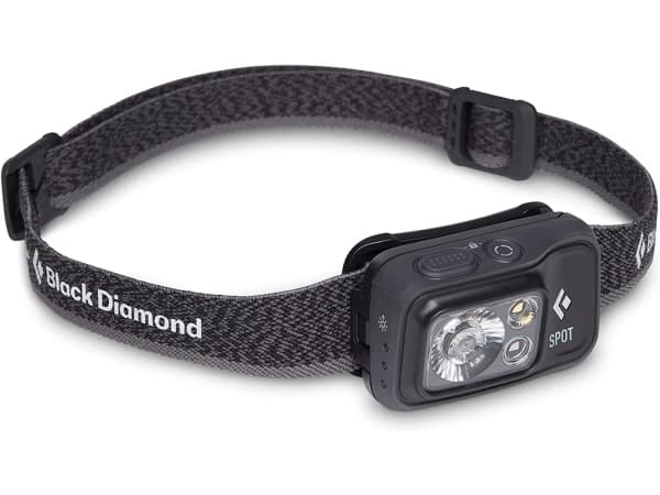 Black Diamond Spot 400, Hodebåndslommelykt, Sort, Knapper, 1,1 m, IPX8, LED