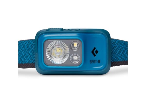 Black Diamond Spot 400-R, Pannbandsficklampa, Blå, Knappar, 1 m, IP67, 400 LM