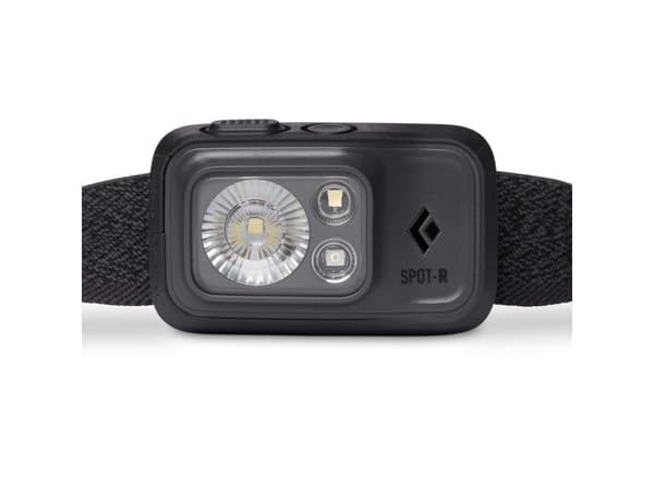 Black Diamond Spot 400-R, Taskulamppu otsanauhalla, Grafiitti, Painikkeet, 1 m, IP67, 400 lm
