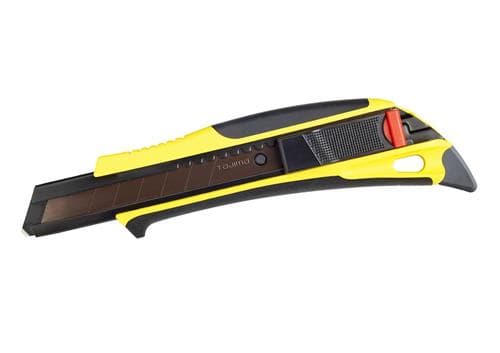 Kniv m/autolås 2-i-1 18mm m/tæppehage