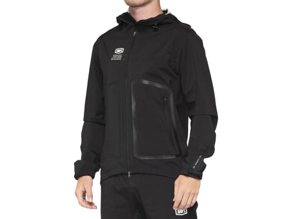 100% Men's jacket 100% HYDROMATIC Jacket Black size. XL (NEW 2022)