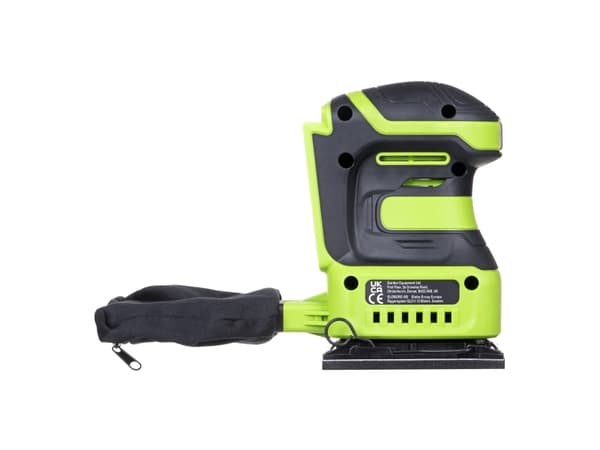 Greenworks G24SS14, Båndsliper, Sort, Grønn, Børsteløs, 12000 RPM, Batteri, 24 V