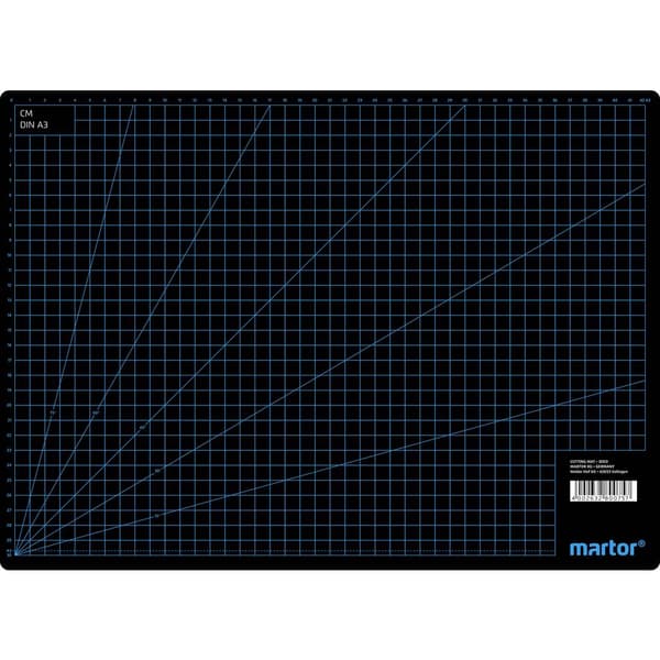 MARTOR Skärmatta Plast (L x B x H) 440 x 320 x 3 mm Svart 1 st