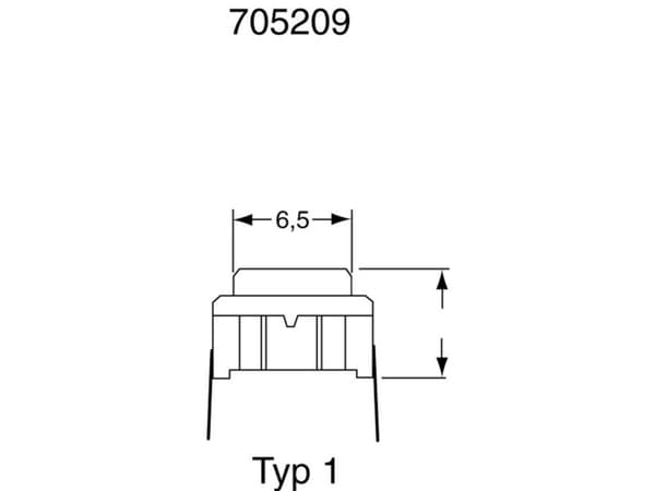 MEC 3CSH9 Tryckknapp 24 V/DC 0,05 A 1 x av/(på) beröring IP67 1 st