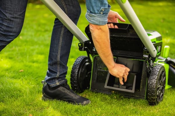 Greenworks 2514207, Gressklipper som man spaserer bak, 750 m², 4,6 cm, 2,5 cm, 8 cm, 500 m²
