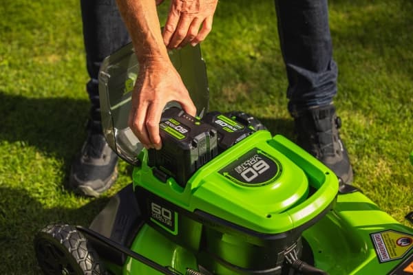 Greenworks 2514207, Gressklipper som man spaserer bak, 750 m², 4,6 cm, 2,5 cm, 8 cm, 500 m²