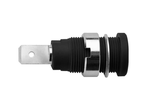 Schützinger DI SEB 7080 Ni / SW Sikkerhedsindbygningsbøsning Sort 1 stk