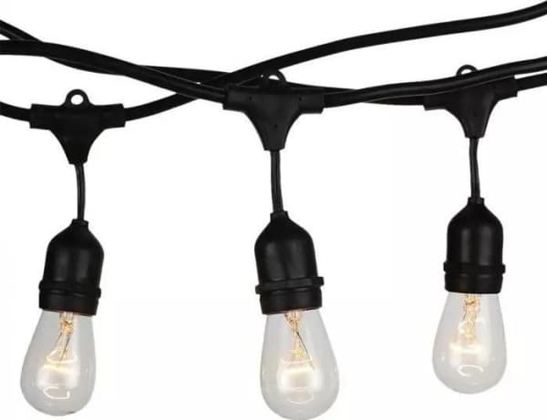 V-TAC LED trädgårdsgirlang 10xE27 5M IP54