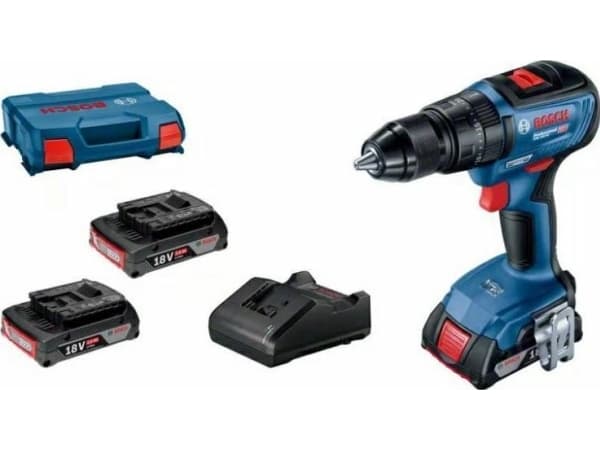 BOSCH HAMMERDRILL 18V 50/24Nm 3x2,0Ah BØRSTELØS GSB 18 V-50